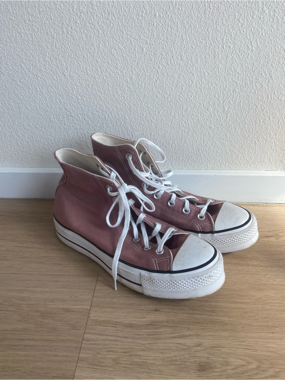 Converse Chuck Taylor All Star Lift Platform High Top Sneakers Sz 10 Mauve pink